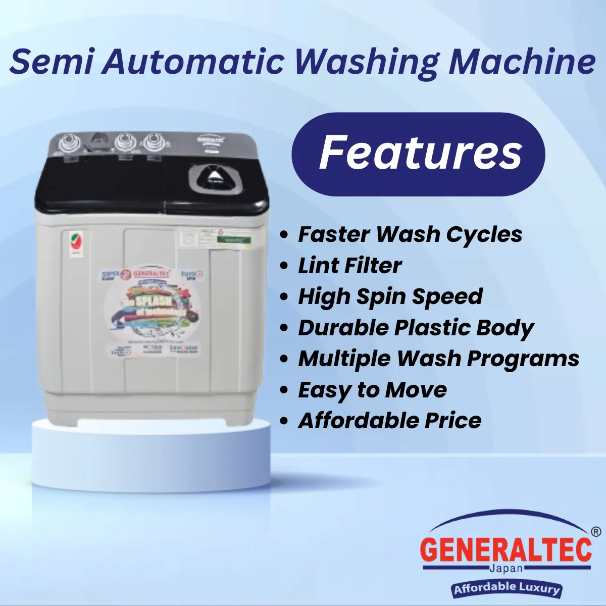 Semi Automatic Washing Machine