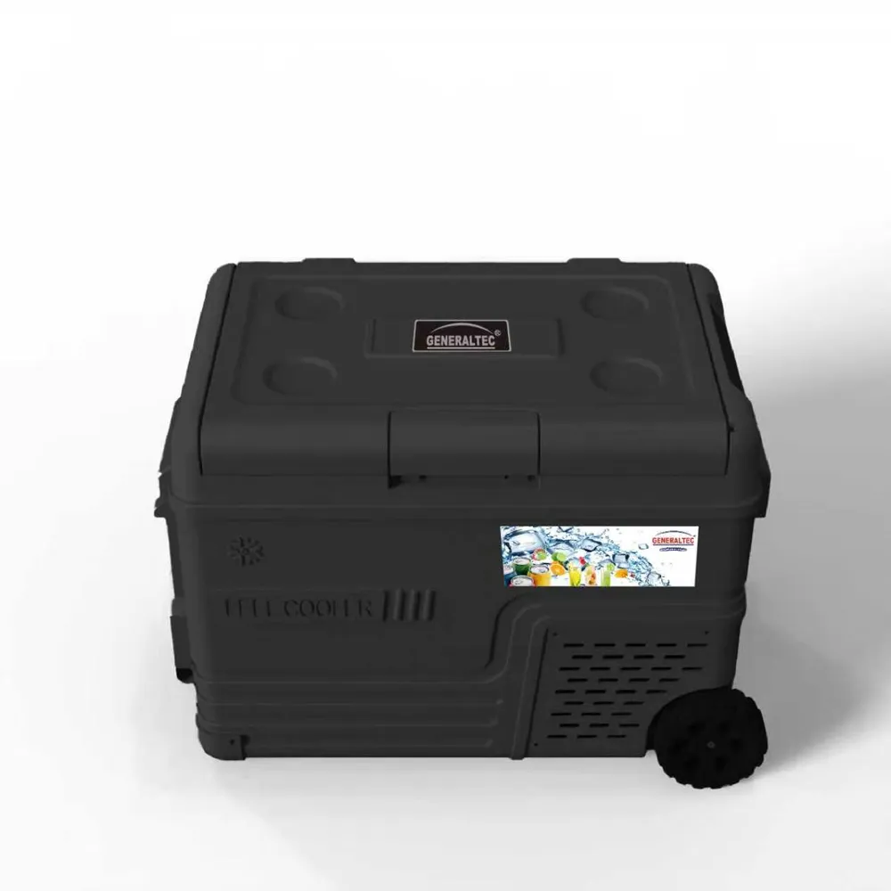 GRF45LB Generaltec 40L Portable Car Refrigerator GRF45LB – Compressor Cooling, adjustable temperature 10°C to -20°C, 12V/24V DC & 240V AC, Digital Control | 1 Year Warranty