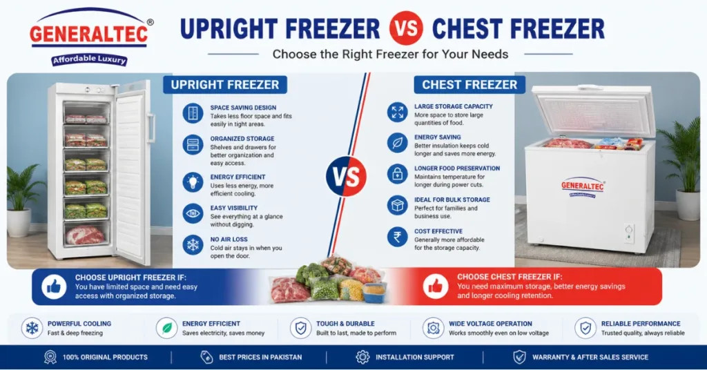 Upright Freezer vs Chest Freezer: Which One Should You Buy?
